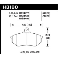 Hawk Performance Reace Blue 9012 Brake Pads