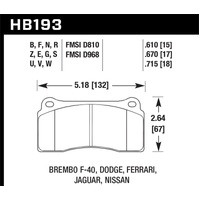 Hawk 09-11 Nissan GT-R HPS Street Rear Brake Pads