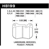 Hawk 88-89 Porsche 944 Turbo HPS 5.0 Street Brake Pads - Front