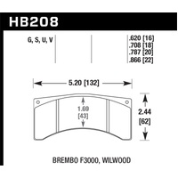 Hawk NASCAR DTC-60 Brake Pads - Front