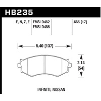 Hawk 91-96 Infiniti G20/ Nissan 240SX/ Sentra HP+ Street Front Brake Pads