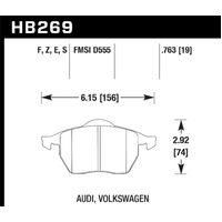 Hawk HPS Street Brake Pads