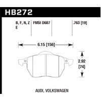 Hawk HP+ Street Brake Pads