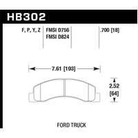 Hawk LTS Street Brake Pads