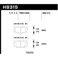 Hawk LTS Street Brake Pads