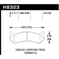 Hawk 06 Chevy Avalanche 2500 / GMC Truck / Hummer Super Duty Street Rear Brake Pads