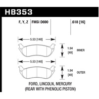 Hawk HPS Street Brake Pads