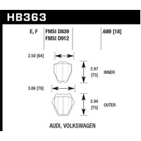 Hawk HPS Street Brake Pads