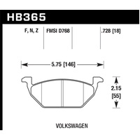 Hawk Performance Ceramic Street Brake Pads