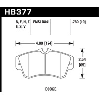 Hawk SRT4 HPS Street Front Brake Pads