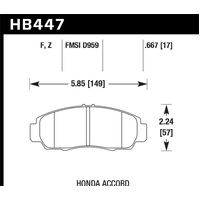 Hawk Performance Ceramic Street Brake Pads