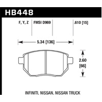 Hawk Performance Ceramic Street Brake Pads