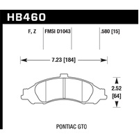 Hawk Performance Ceramic Street Brake Pads