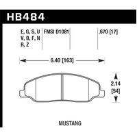 Hawk 05-10 Ford Mustang GT & V6 / 07-08 Shelby GT DTC-60 Race Front Brake Pads