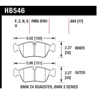 Hawk HP+ Street Brake Pads