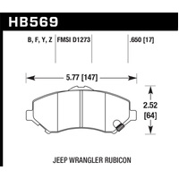 Hawk LTS Street Brake Pads