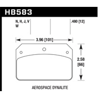 Hawk HP+ Aerospace Dynalite w/ 0.218in Hole Brake Pads