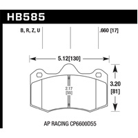 Hawk 12-14 McLaren MP4-12C HP+ Street Brake Pads