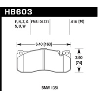 Hawk 08-13 BMW 1-Series HPS 5.0 Front Brake Pads