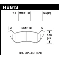 Hawk Performance Ceramic Street Brake Pads