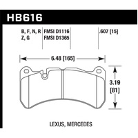 Hawk 13-14 Ford Mustang GT500 HPS 5.0 Street Front Brake Pads