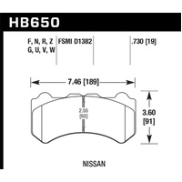 Hawk 09-11 Nissan GT-R HPS Street Front Brake Pads