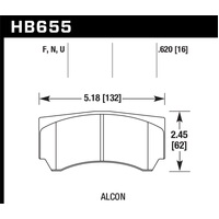 Hawk Alcon HPS 5.0 Street Brake Pads