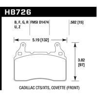 Hawk 2014 Chevrolet Corvette PC Front Brake Pads