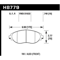 Hawk 13-17 Volkswagen CC HP+ Front Brake Pads