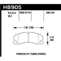 Hawk 14-18 Porsche 911 HP Plus Street Front Brake Pads