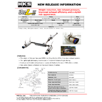 HKS Hi-Power Muffler SPEC-L II - AP2 F22C S2000 Honda