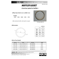 HKS Muffler Gasket 54.7mm ID 62.7mm OD