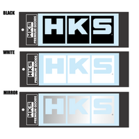 HKS LOGO Sticker W220 BLACK