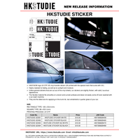 HKS HKSTUDIE Sticker - White