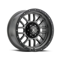 ICON Alpha 17x8.5 5x5 0mm Offset 4.75in BS 71.5mm Bore Titanium Wheel