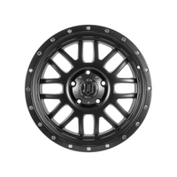 ICON Alpha 20x9 5x150 16mm Offset 5.625in BS 110.1mm Bore Satin Black Wheel