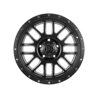 ICON Alpha 20x9 5x150 16mm Offset 5.625in BS 110.1mm Bore Satin Black/Milled Windows Wheel