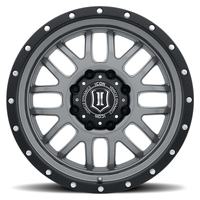 ICON Alpha 20x9 8x6.5 19mm Offset 5.75in BS 125.2mm Bore Gun Metal Wheel