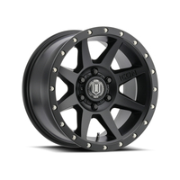 ICON Rebound 17x8.5 5x150 25mm Offset 5.75in BS 110.1mm Bore Satin Black Wheel