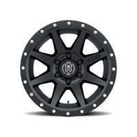 ICON Rebound 17x8.5 6x5.5 25mm Offset 5.75in BS 95.1mm Bore Satin Black Wheel