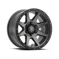 ICON Rebound 17x8.5 6x120 0mm Offset 4.75in BS 67mm Bore Titanium Wheel