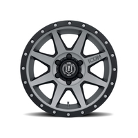 ICON Rebound 18x9 5x5 -12mm Offset 4.5in BS 71.5mm Bore Titanium Wheel