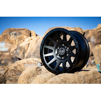 ICON Compression 17x8.5 5x150 25mm Offset 5.75in BS 110.1mm Bore Double Black Wheel