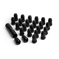 ICON Alloys Lug Nut Kit Black - 14x1.5 - 24 Lug Nuts w/ Key