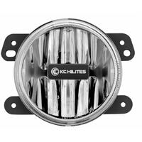 KC HiLiTES 10-18 Jeep JK 4in. Gravity G4 LED Light 10w SAE/ECE Clear Fog Beam (Single)