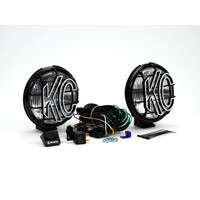 KC HiLiTES Apollo Pro 6in. Halogen Light 100w Fog Beam (Pair Pack System) - Black