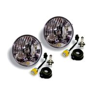 KC HiLiTES 07-18 Jeep JK H4 Headlight Conversion Kit - DOT Apprv./Incl. H13 to H4 Connectors (Pair)