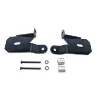 KC HiLiTES 18-19 Jeep Wrangler JL A-Pillar Light Mount Bracket Set (Pair) - Black