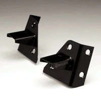 86-95 Jeep YJ Windshield Hinge Light Mount Bracket Set (Pair) - Black