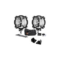 KC HiLiTES 07-18 Jeep JK 6in Pro6 Gravity LED Pillar Mount 2-Light Sys (20W Spot Beam)